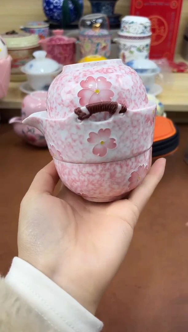 陶陶瓷茶具摆件旅行套组