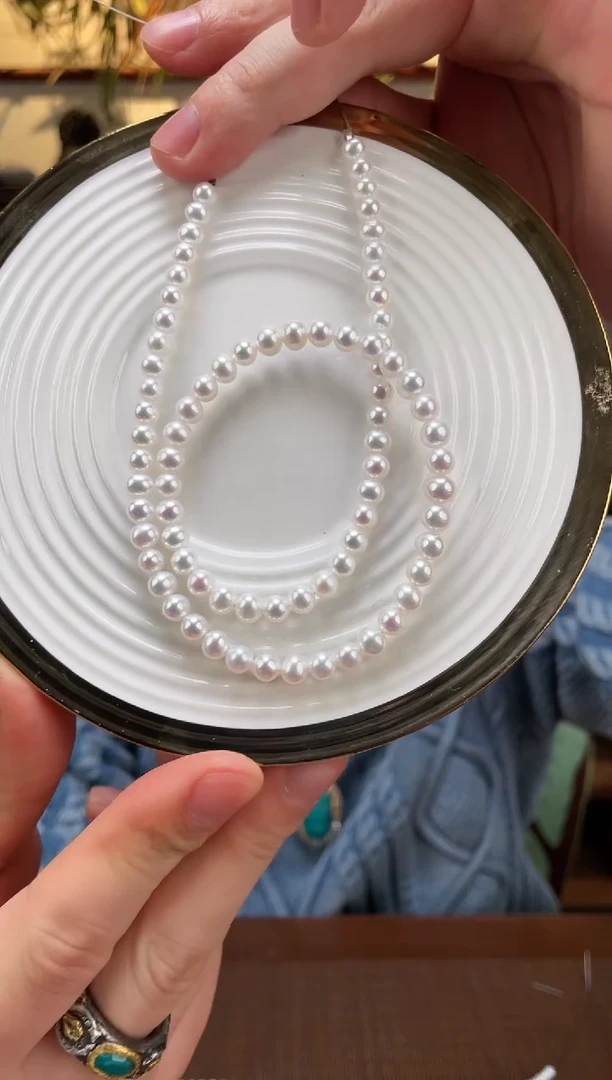 【闪购商品】淡水珍珠项链未镶嵌6m左右珍珠项链ZD多样性发一