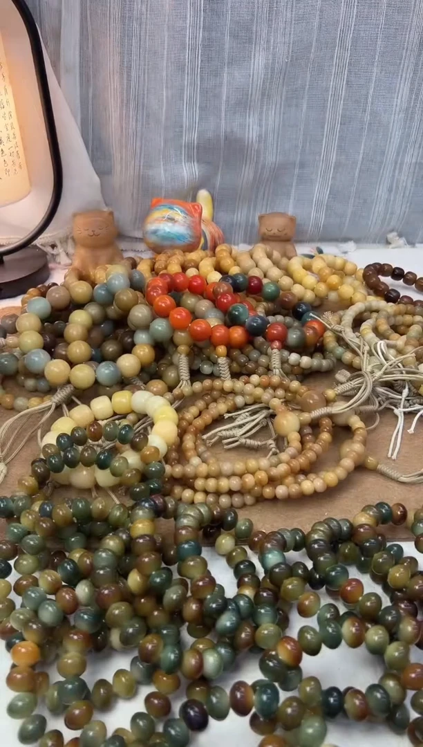 菩提根/象牙果手串14.7机抛圆滚滚一条1107