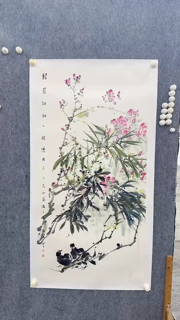 国画毛老师花鸟国画作品