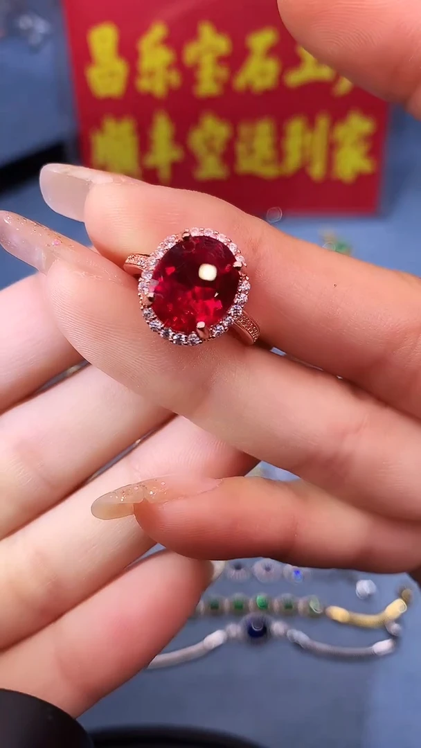 【闪购商品】红宝石戒指银S925镶嵌111111