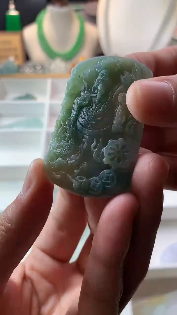 未镶嵌定制翡翠喜*福4069毛货不退不换