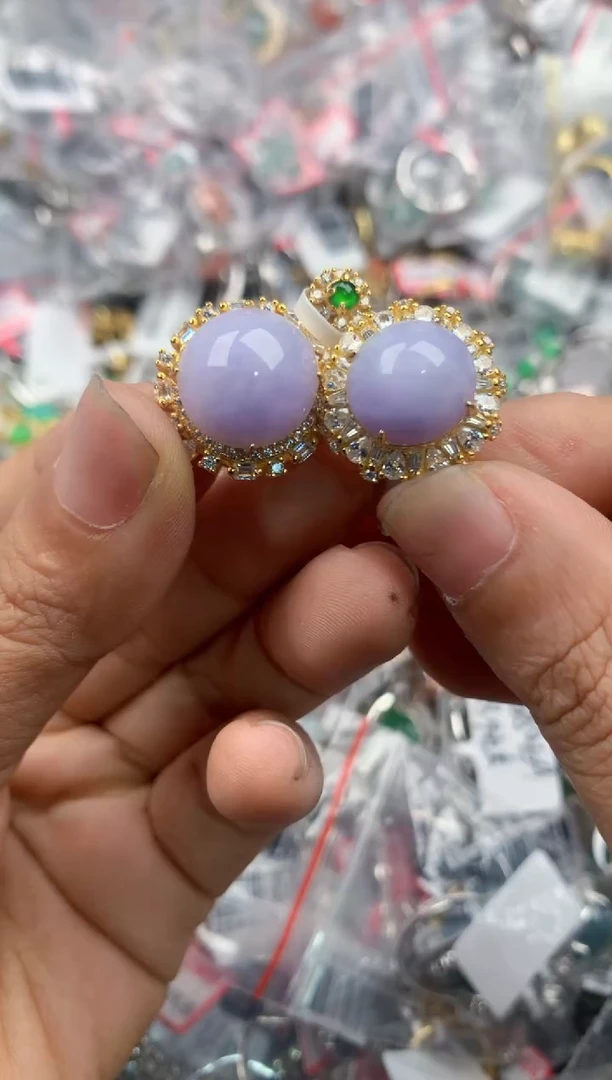 银S925镶嵌戒指翡翠101010----9