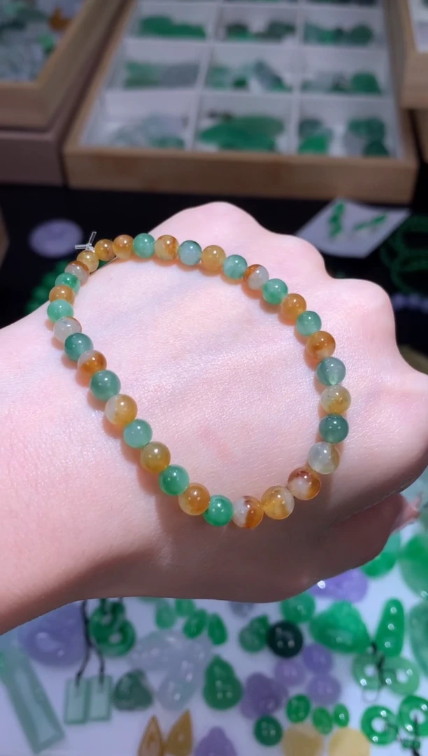 未镶嵌定制翡翠手串