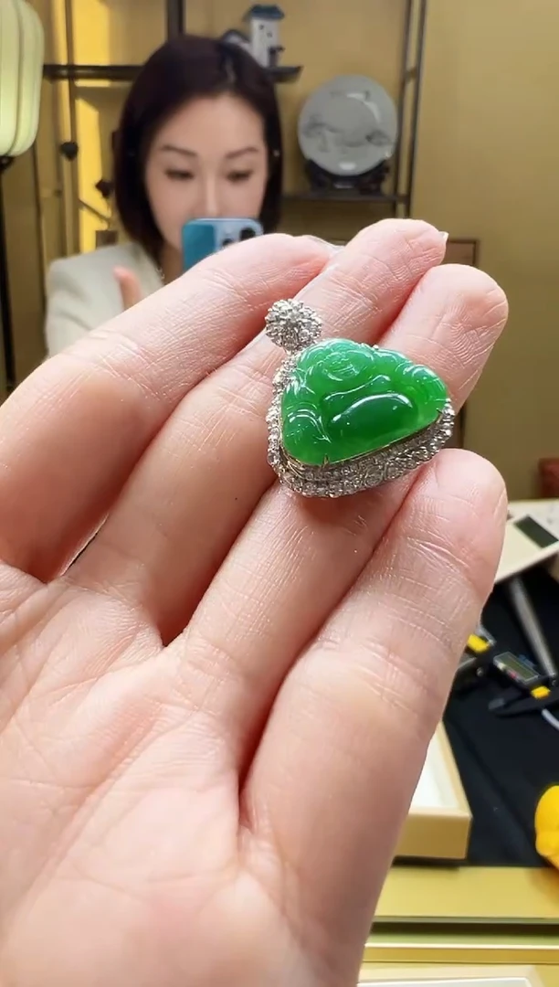 【闪购商品】翡翠颈饰18K金镶嵌FZB0118-453