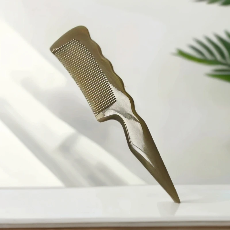 牦牛角梳挑发分发家用儿童居家日用养发护发长发顺发送礼生日礼物