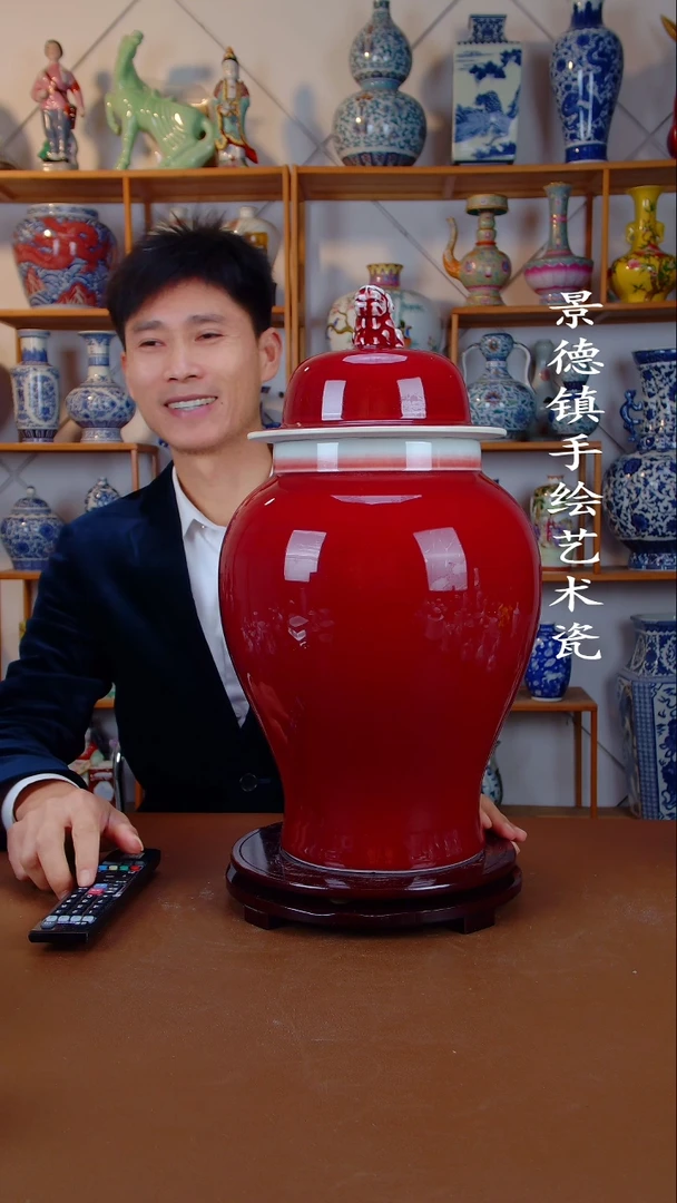 瓶景德镇手工手绘陶瓷摆件63