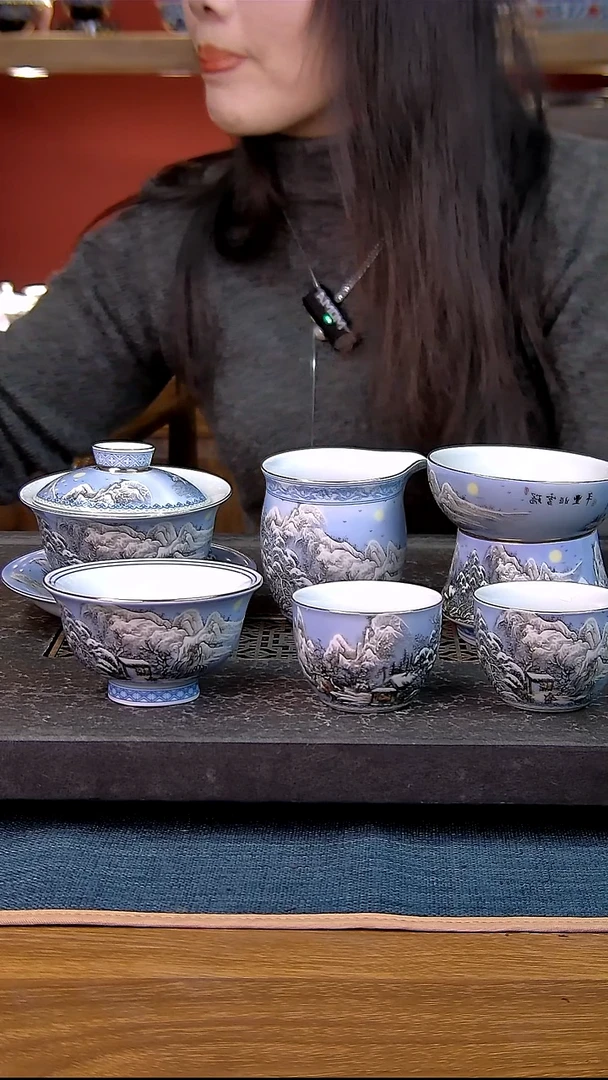 简装家用款6件套 白瓷陶瓷茶具