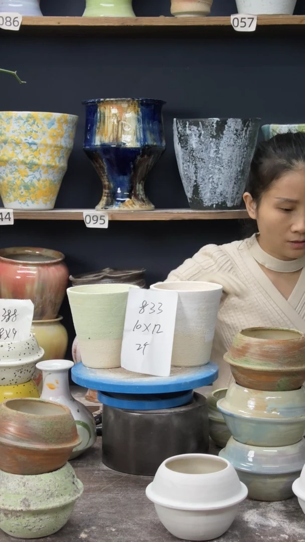 江西景德镇花盆微瑕833