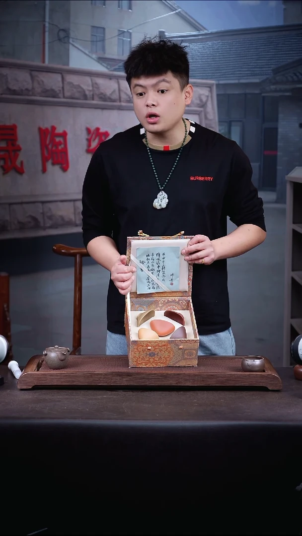 茶壶紫砂五色套组杯