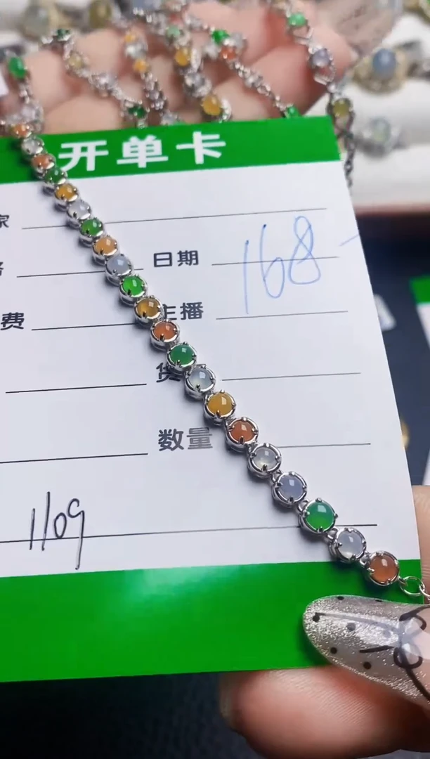 翡翠戒指银S925镶嵌战*呀1109