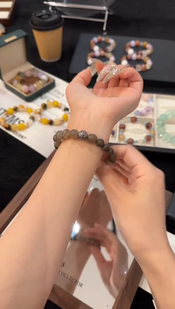 合金手链水晶奶茶月光x2799