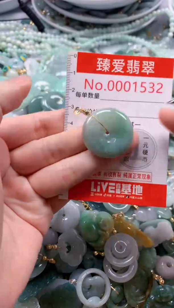 翡翠未镶嵌吊坠(不含链)1532