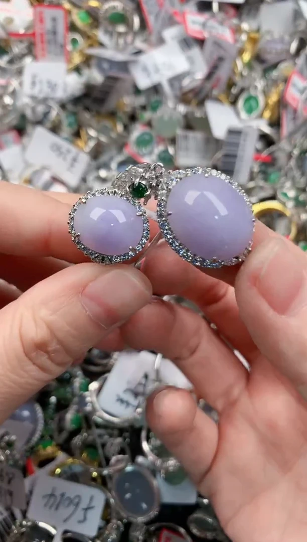 银S925镶嵌戒指翡翠444    2