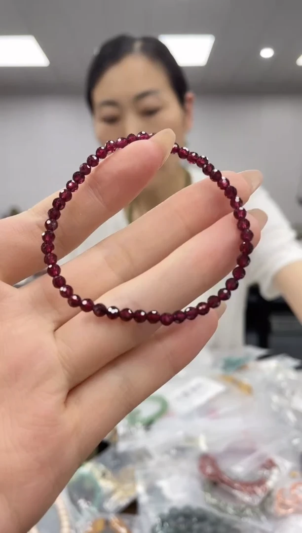 石榴石手串未镶嵌多样性拍一发一