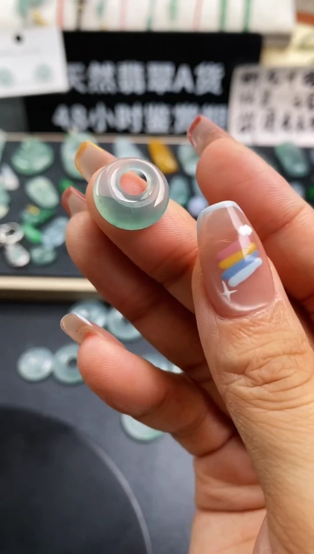 翡翠裸石 偏心扣228定向 露露～