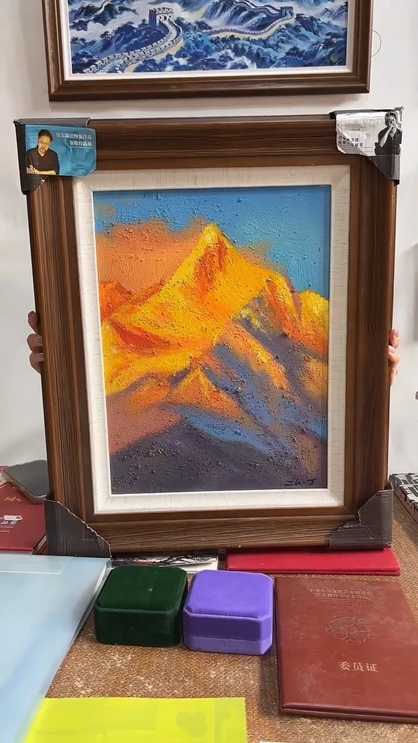 国画张敬油画作品2