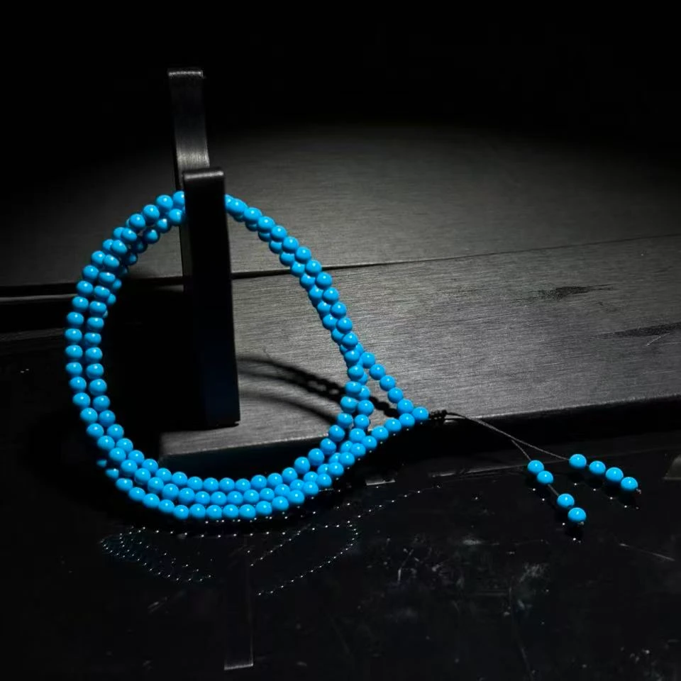 【皇后甄选】LS0088 高瓷蓝小米多圈手串