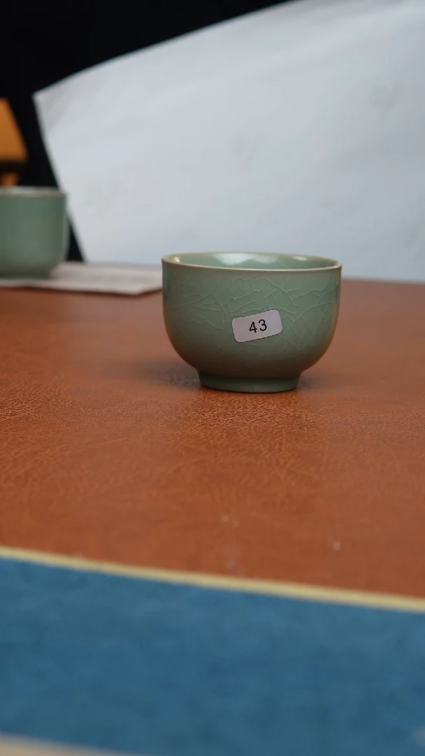 【闪购商品】杯汝州原产地原矿釉罗汉杯青绿釉