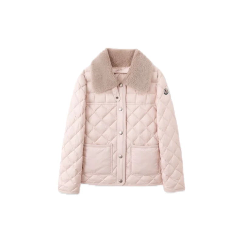 新款菱格毛领休闲时尚羽绒服-KG16891