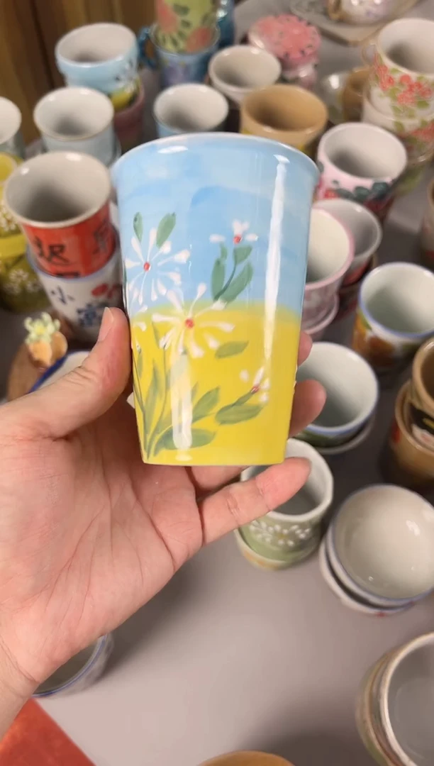 瓷片手绘高温釉下彩陶瓷