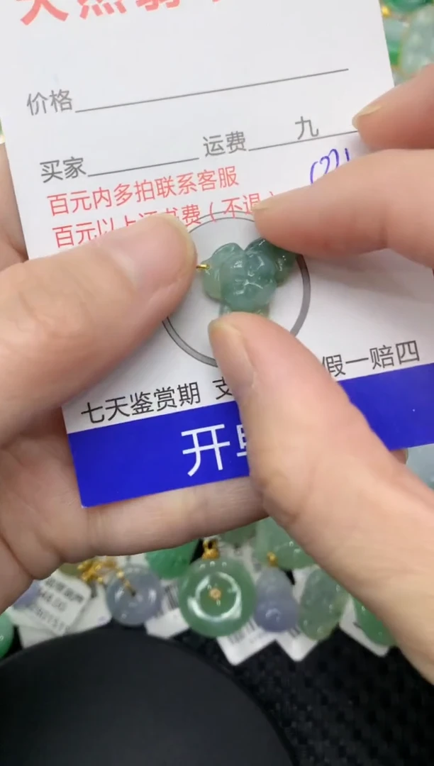 【闪购商品】翡翠颈饰18K金镶嵌11111111111