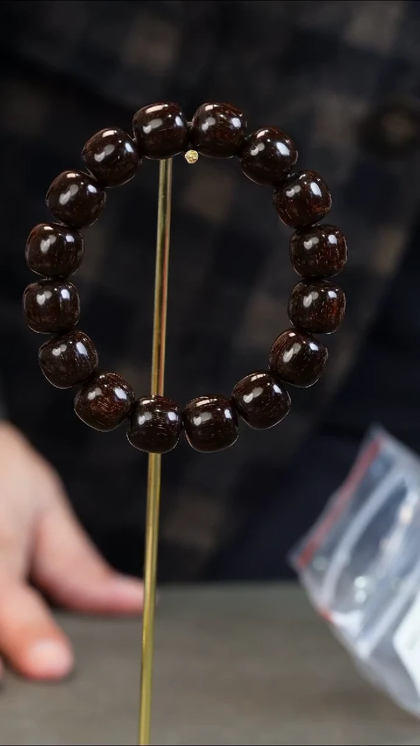 贡木手串/手链615001-贡木13x14全黑