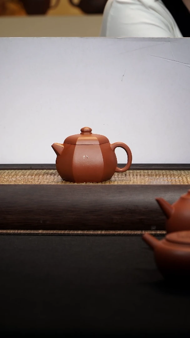 紫砂新品出窑六方文旦100毫升