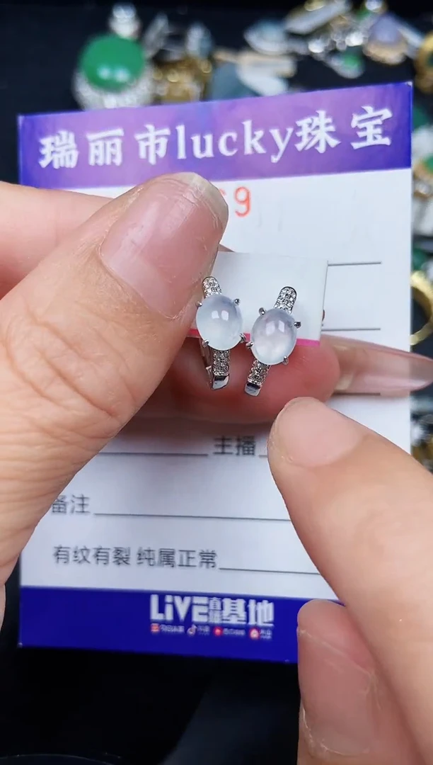 翡翠银S925镶嵌颈饰0369