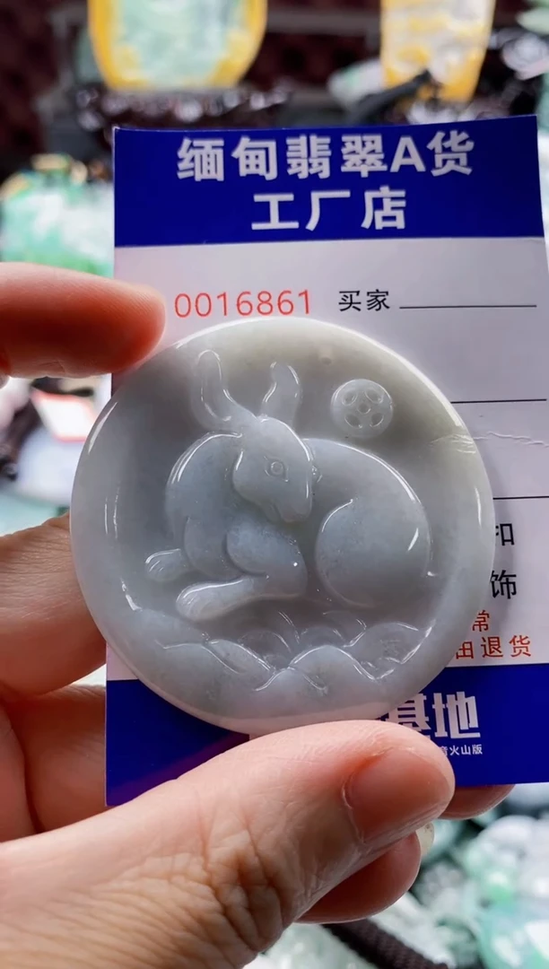 翡翠未镶嵌吊坠(不含链)1
