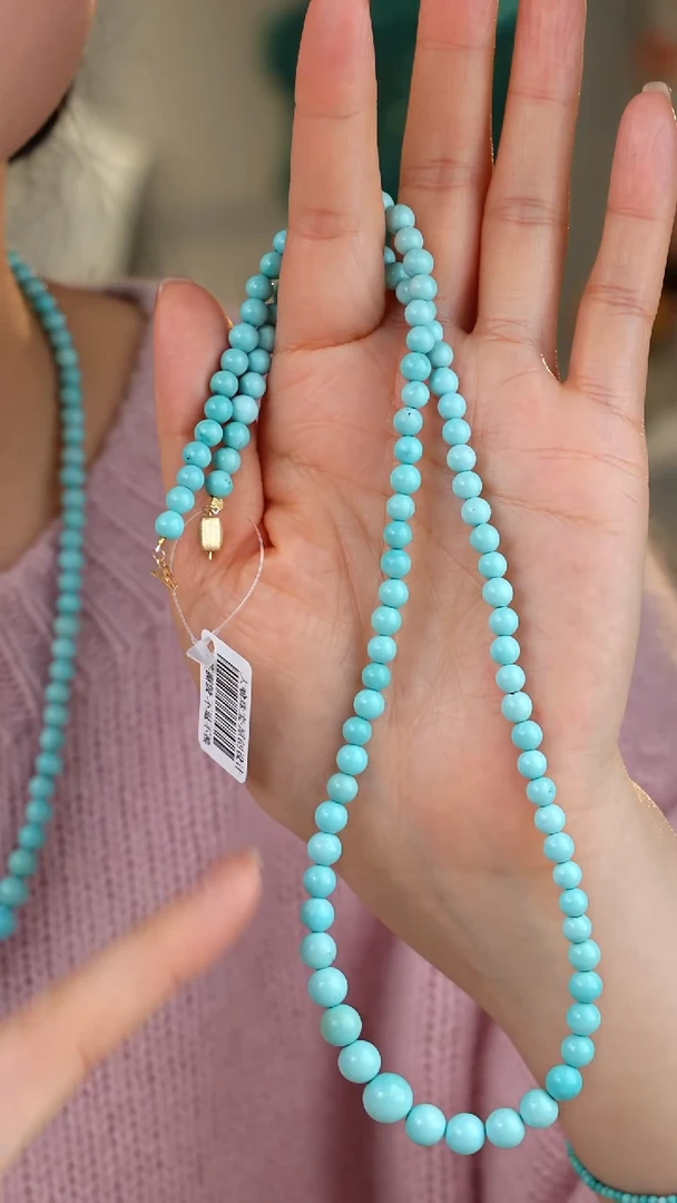 【闪购商品】绿松石项链18K金镶嵌1