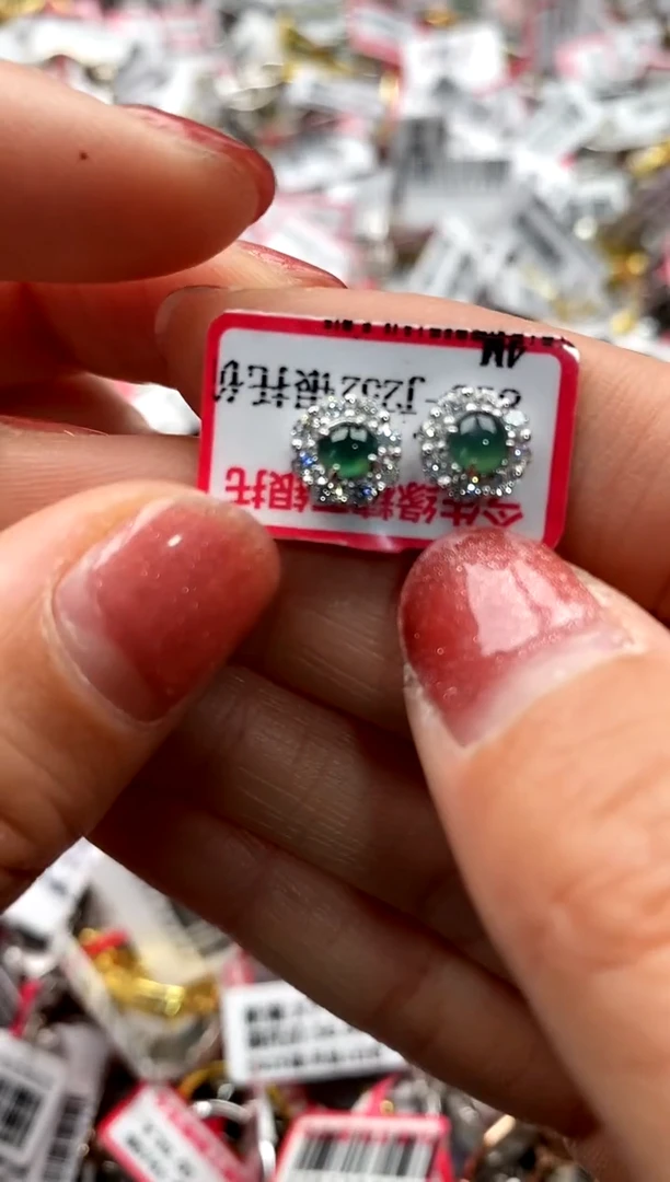 【闪购商品】翡翠戒指银S925镶嵌2222222      5