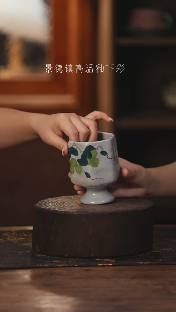 陶瓷景德镇高温釉下手绘陶瓷175