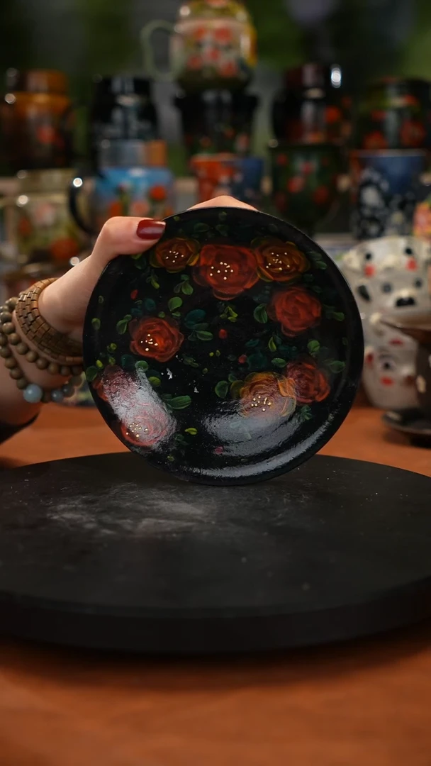 油画手 绘釉下彩