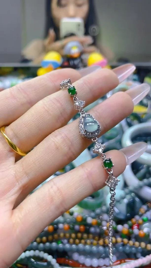 翡翠未镶嵌颈饰/Y/翡翠A货一图一物