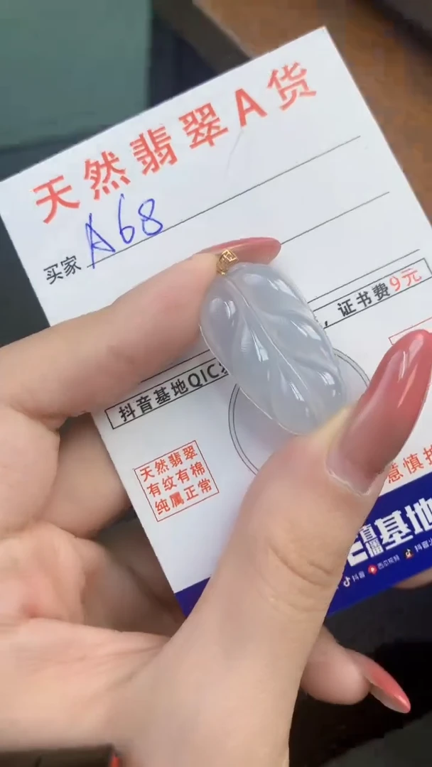颈饰未镶嵌翡翠天然A货翡翠挂件