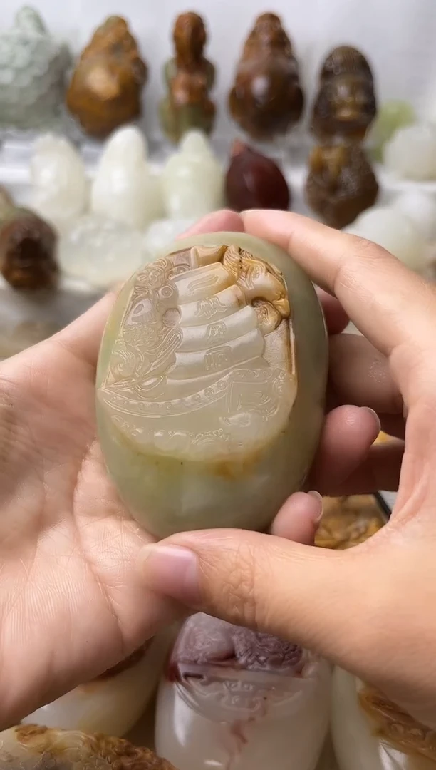 石材方解石棉纹正常不退换一帆风顺微瑕