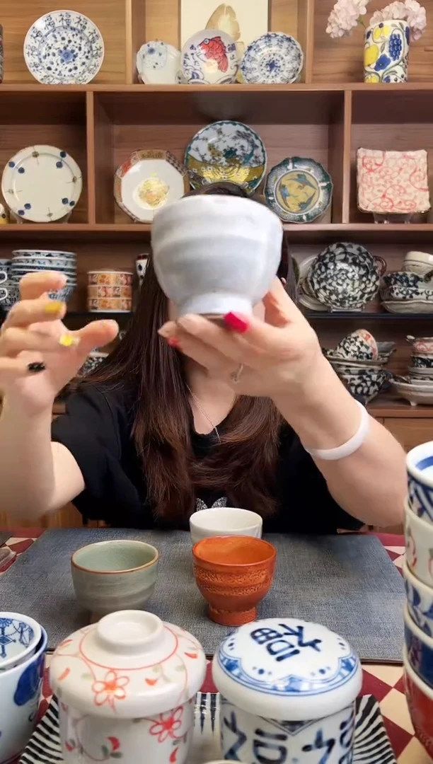 瓷片鼠志野 高台茶杯