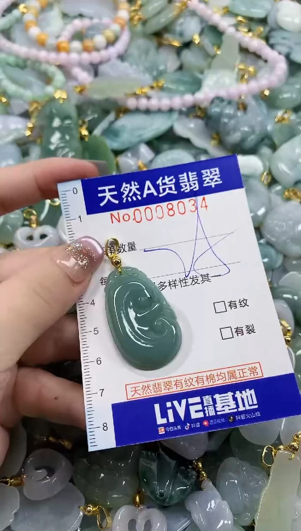 颈饰未镶嵌翡翠天然A货翡翠