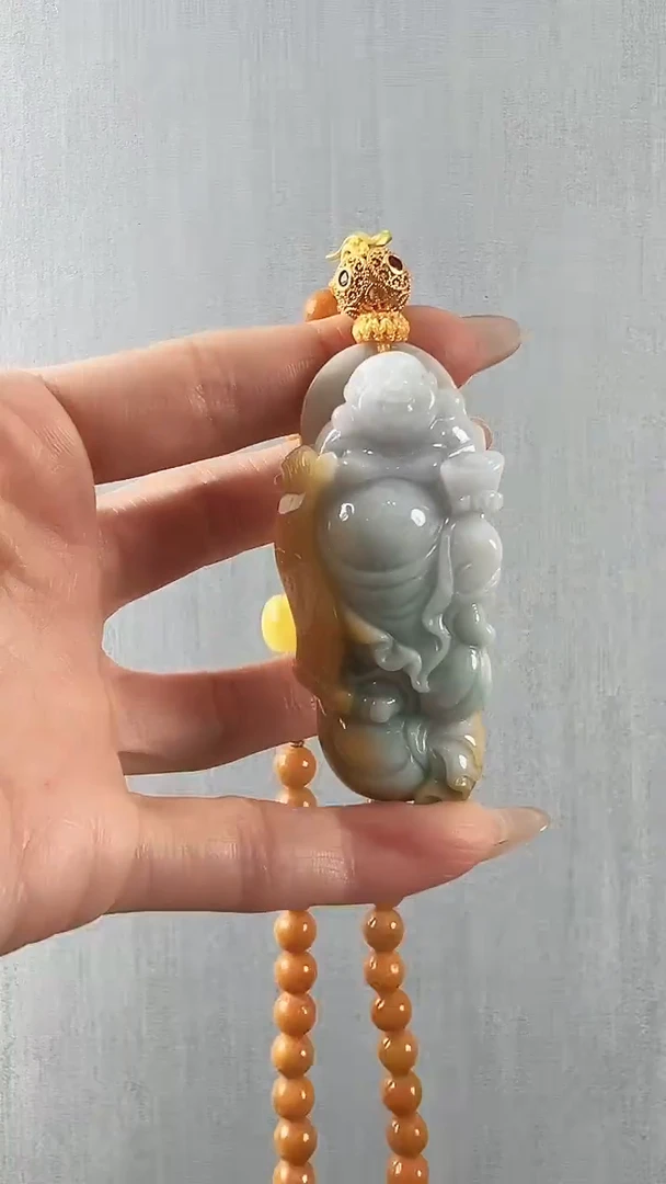颈饰未镶嵌翡翠佛公