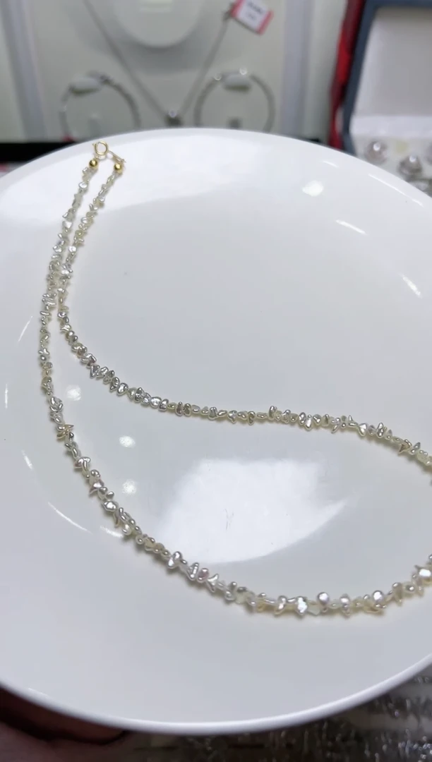 【闪购商品】海水珍珠项链银S925镶嵌78686