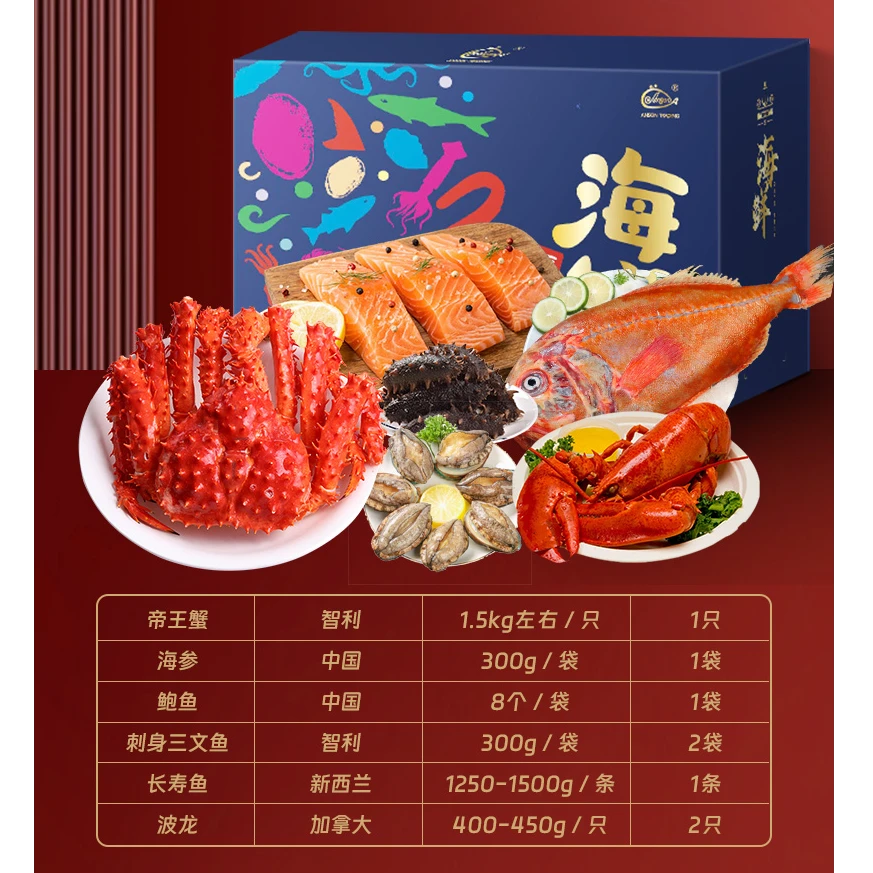 年货节过年海鲜礼盒-帝王蟹套餐