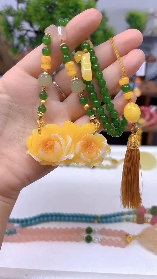 未镶嵌颈饰蜜蜡DIY款M620