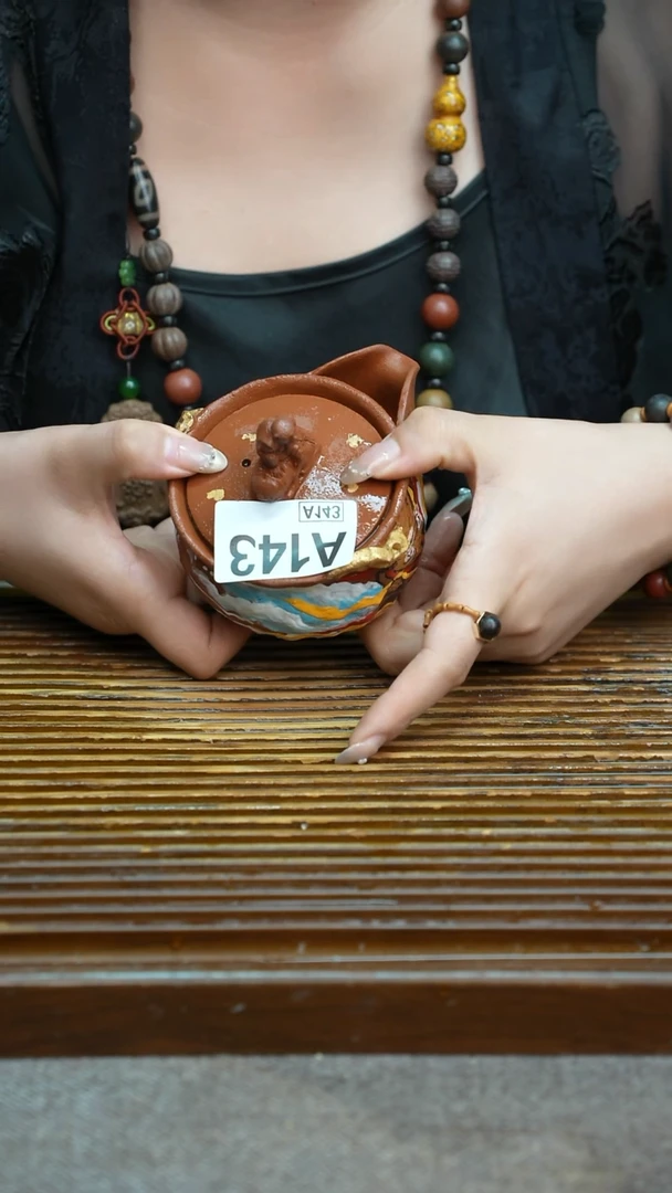 万古烧粗陶手工茶具