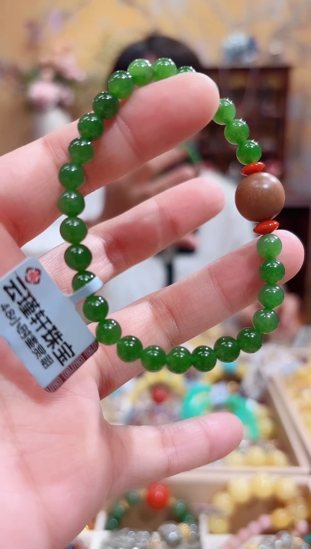 未镶嵌手串和田玉设计款珠串