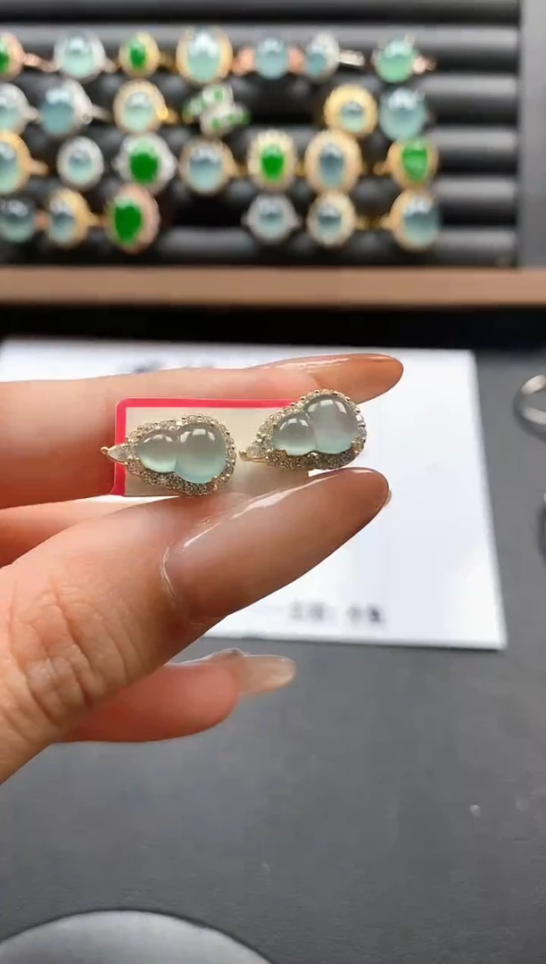 银S925镶嵌戒指翡翠51511