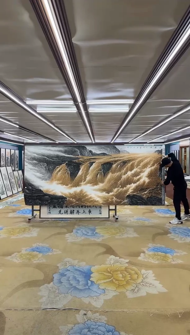 绘画M张伦玉-大丈二-山水国画