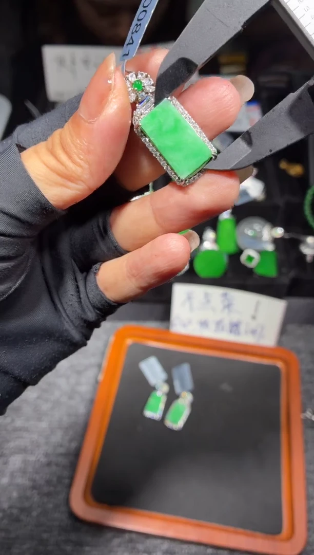 银S925镶嵌定制翡翠41定制翡翠-多样性发货（发其一）