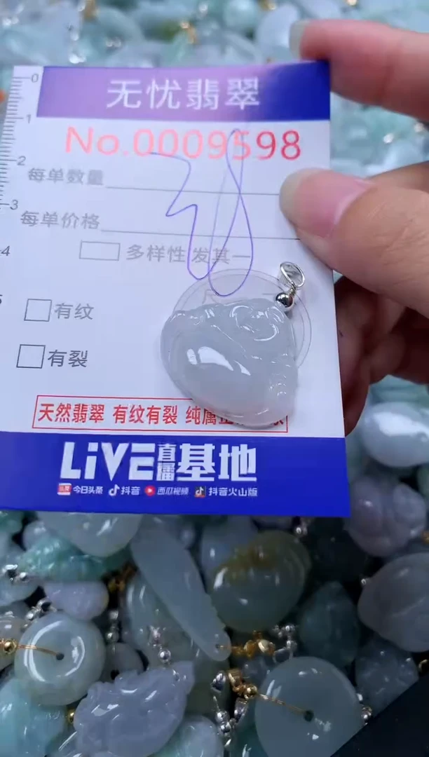 翡翠未镶嵌吊坠(不含链)9598