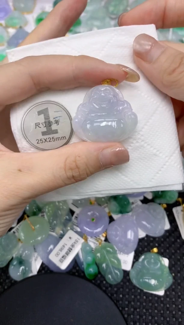 颈饰18K金镶嵌翡翠11111111